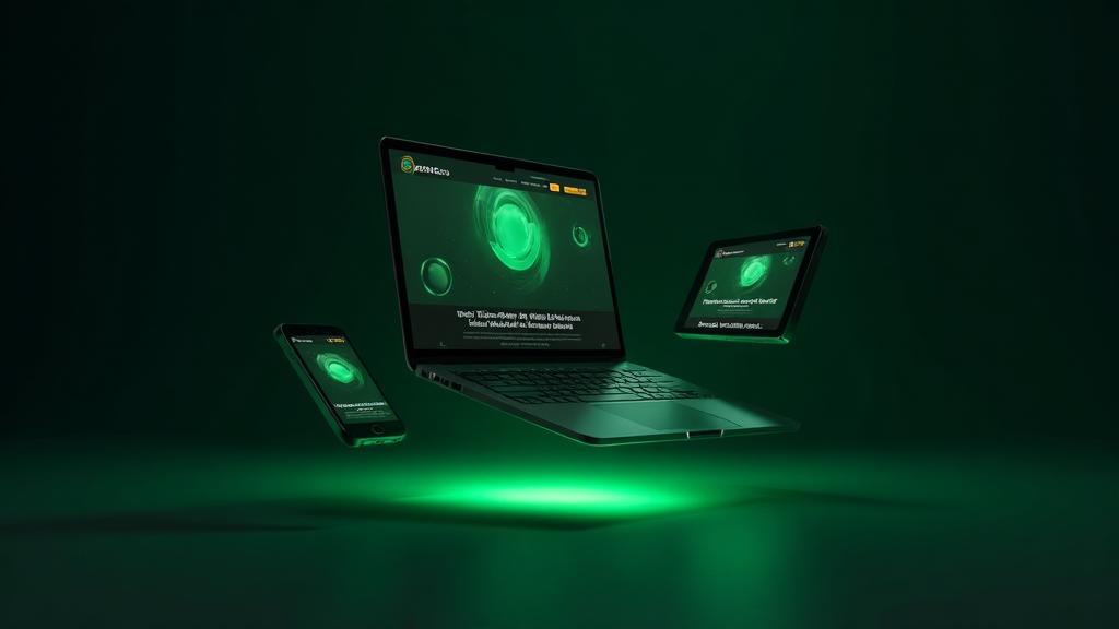 Modern web design workspace showing professional web development