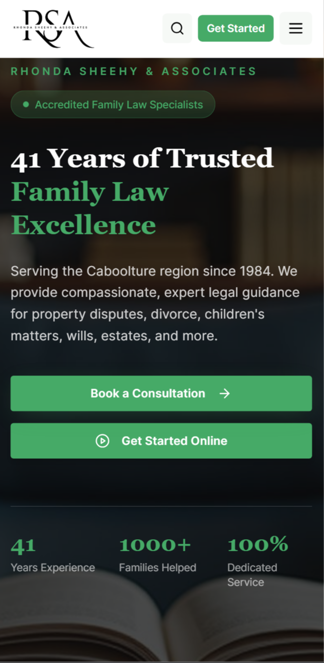 Rhonda Sheehy & Associates - Mobile view
