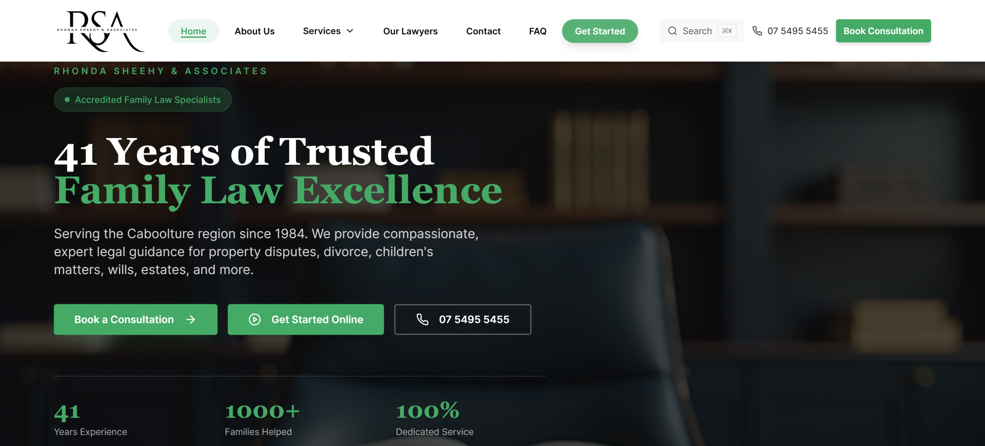 Rhonda Sheehy & Associates - Desktop view